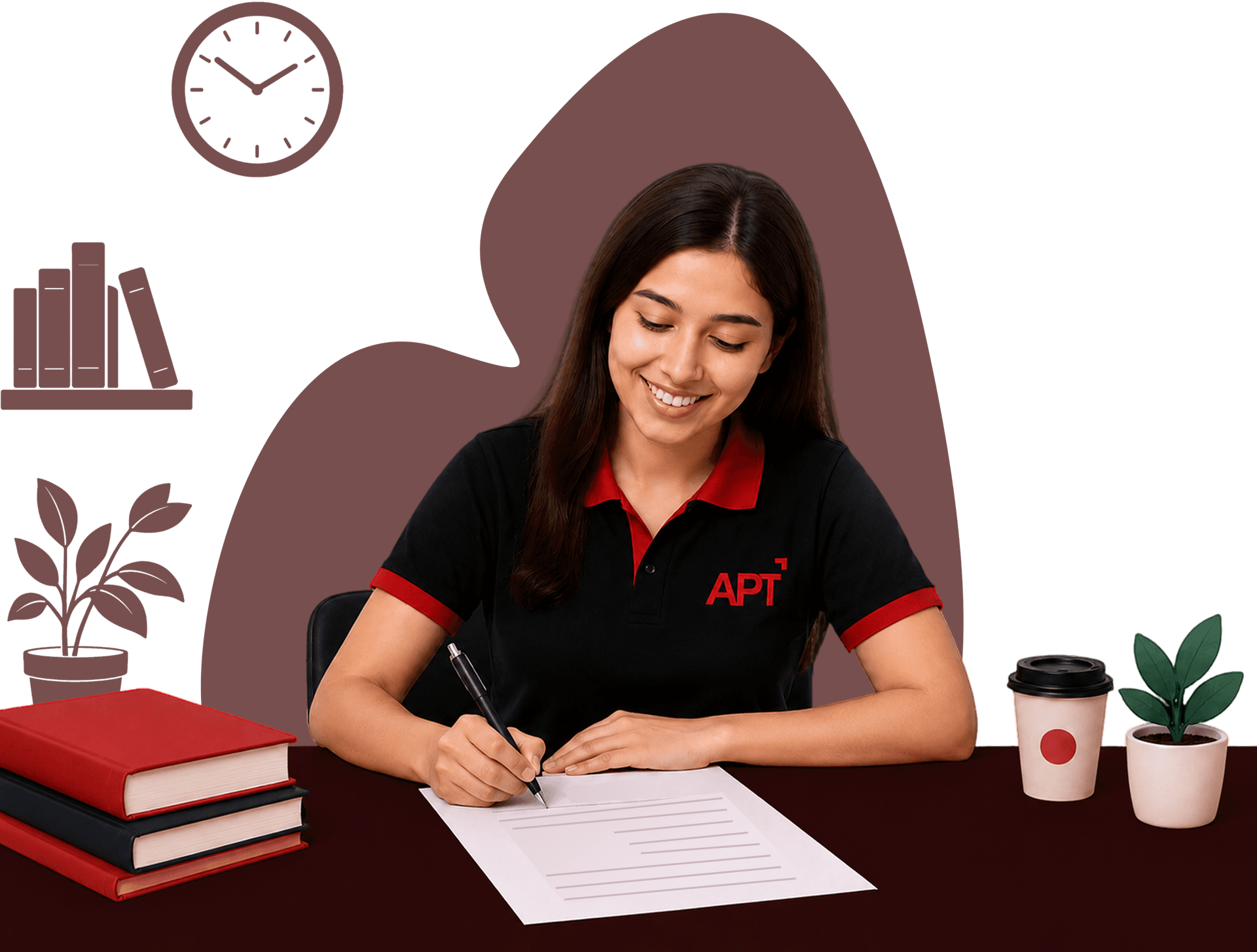 APT Student practicing online mock test series